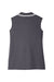 Devon & Jones DG20SW Womens CrownLux Performance Moisture Wicking Sleeveless Polo Shirt Graphite Grey/White Flat Back