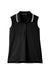 Devon & Jones DG20SW Womens CrownLux Performance Moisture Wicking Sleeveless Polo Shirt Black/White Flat Front