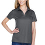 Devon & Jones Womens CrownLux Performance Moisture Wicking Short Sleeve Polo Shirt - Graphite Grey