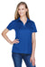 Devon & Jones DG20W Womens CrownLux Performance Moisture Wicking Short Sleeve Polo Shirt True Royal Blue Model Front