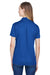 Devon & Jones DG20W Womens CrownLux Performance Moisture Wicking Short Sleeve Polo Shirt True Royal Blue Model Back