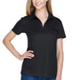 Devon & Jones Womens CrownLux Performance Moisture Wicking Short Sleeve Polo Shirt - Black