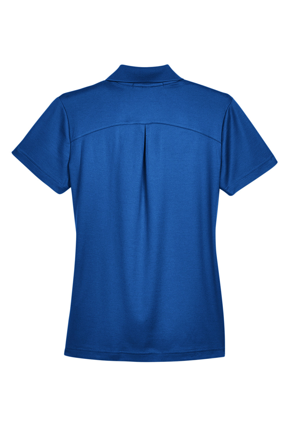 Devon & Jones DG20W Womens CrownLux Performance Moisture Wicking Short Sleeve Polo Shirt True Royal Blue Flat Back