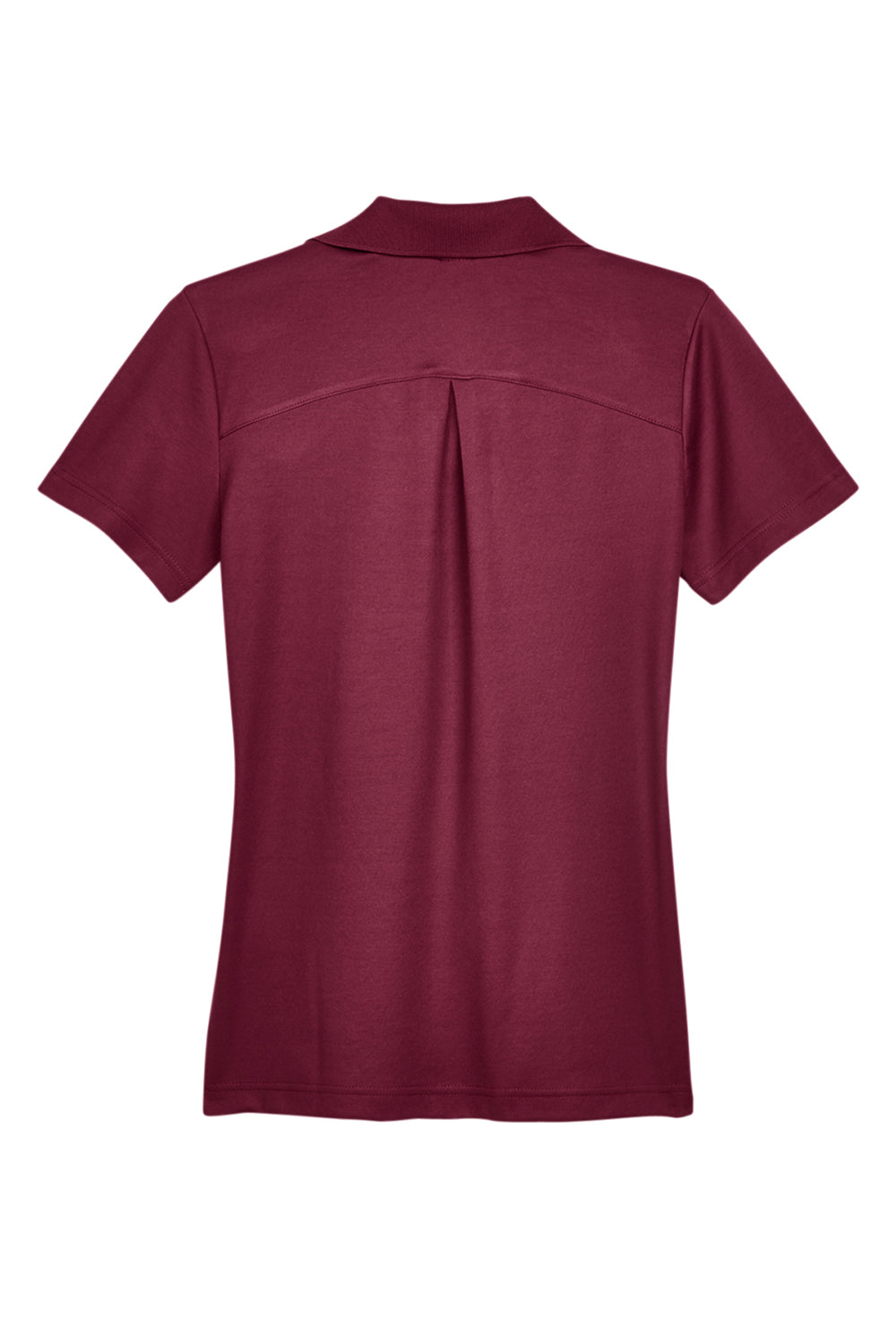 Devon & Jones DG20W Womens CrownLux Performance Moisture Wicking Short Sleeve Polo Shirt Burgundy Flat Back