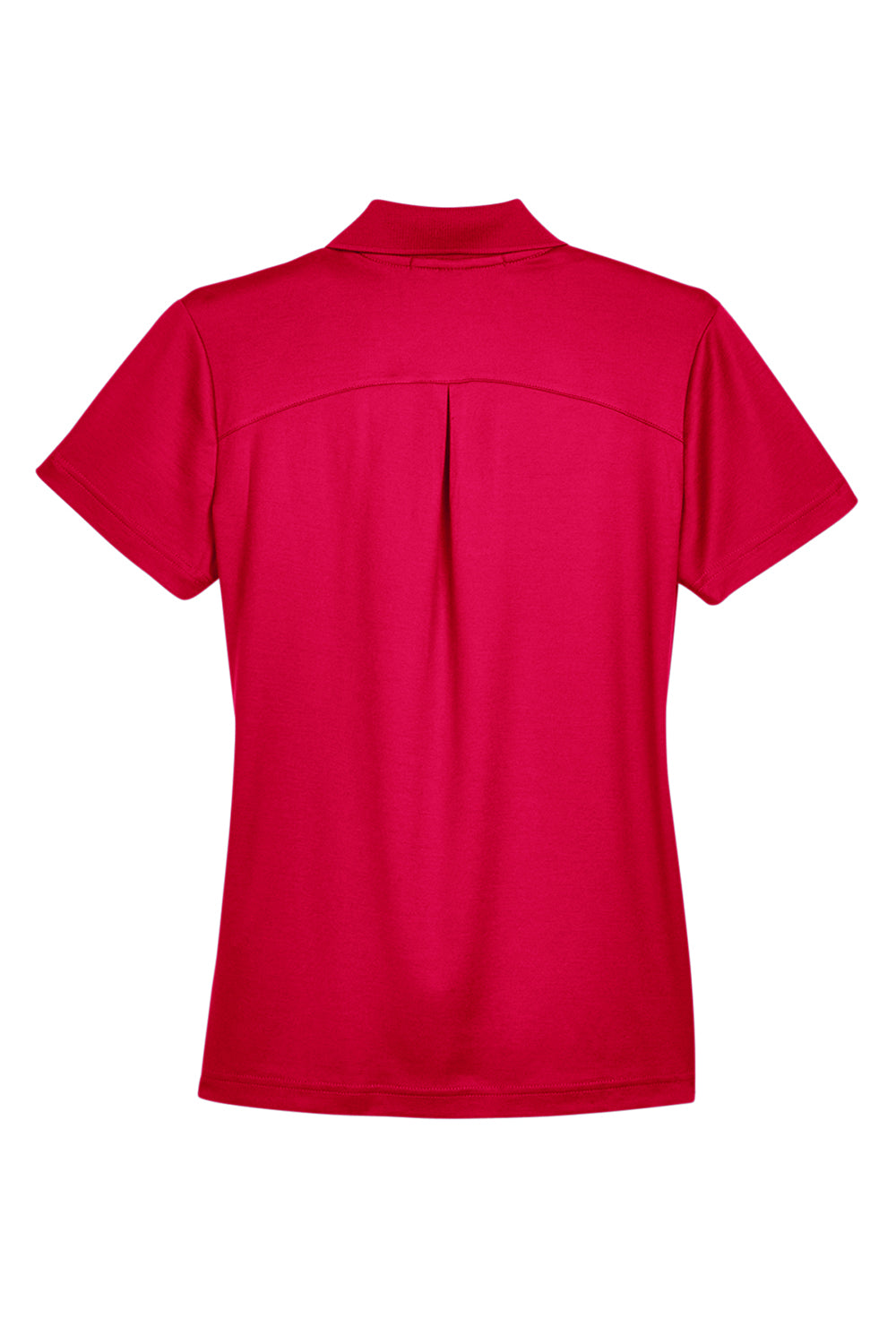 Devon & Jones DG20W Womens CrownLux Performance Moisture Wicking Short Sleeve Polo Shirt Red Flat Back