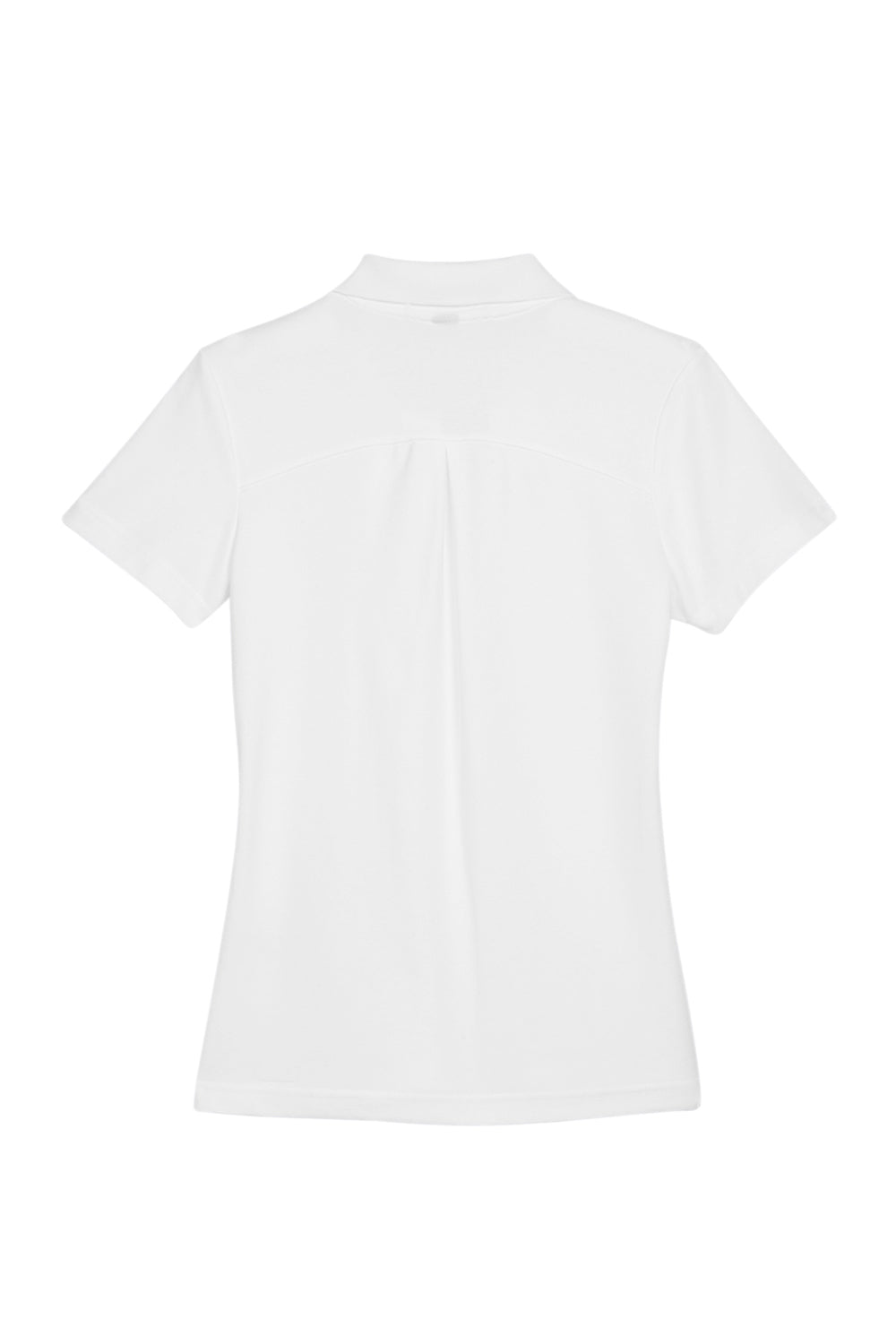 Devon & Jones DG20W Womens CrownLux Performance Moisture Wicking Short Sleeve Polo Shirt White Flat Back