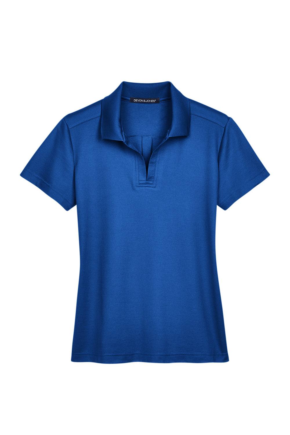 Devon & Jones DG20W Womens CrownLux Performance Moisture Wicking Short Sleeve Polo Shirt True Royal Blue Flat Front