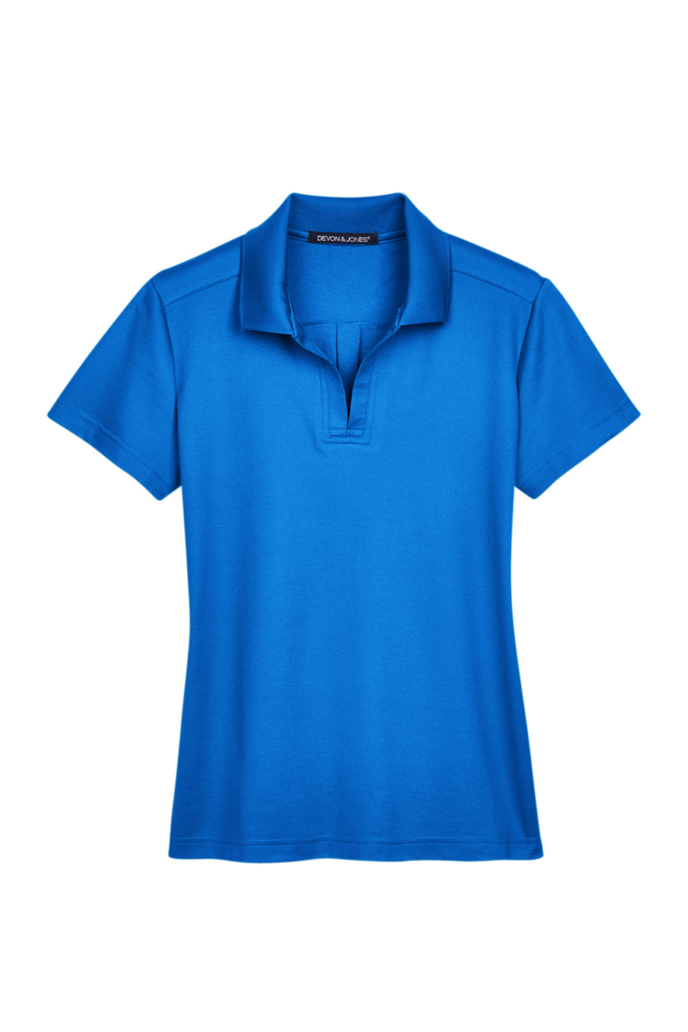 Devon & Jones DG20W Womens CrownLux Performance Moisture Wicking Short Sleeve Polo Shirt French Blue Flat Front