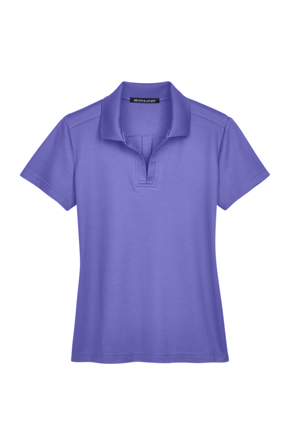 Devon & Jones DG20W Womens CrownLux Performance Moisture Wicking Short Sleeve Polo Shirt Grape Purple Flat Front