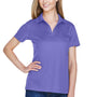 Devon & Jones Womens CrownLux Performance Moisture Wicking Short Sleeve Polo Shirt - Grape Purple