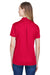 Devon & Jones DG20W Womens CrownLux Performance Moisture Wicking Short Sleeve Polo Shirt Red Model Back