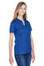 Devon & Jones DG20W Womens CrownLux Performance Moisture Wicking Short Sleeve Polo Shirt True Royal Blue Model 3q