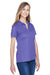 Devon & Jones DG20W Womens CrownLux Performance Moisture Wicking Short Sleeve Polo Shirt Grape Purple Model 3q