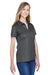 Devon & Jones DG20W Womens CrownLux Performance Moisture Wicking Short Sleeve Polo Shirt Graphite Grey Model 3q