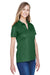 Devon & Jones DG20W Womens CrownLux Performance Moisture Wicking Short Sleeve Polo Shirt Forest Green Model 3q