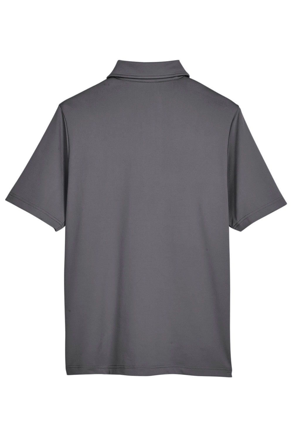 Devon & Jones DG21 Mens CrownLux Range Flex Performance Moisture Wicking Short Sleeve Polo Shirt Graphite Grey Flat Back