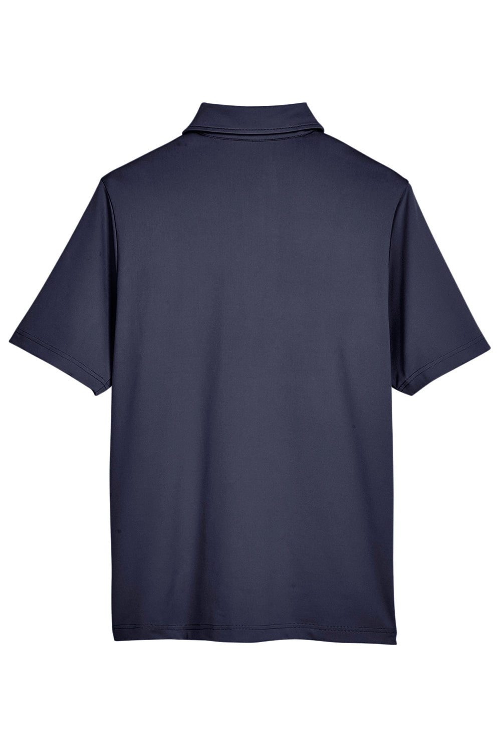 Devon & Jones DG21 Mens CrownLux Range Flex Performance Moisture Wicking Short Sleeve Polo Shirt Navy Blue Flat Back