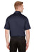 Devon & Jones DG21 Mens CrownLux Range Flex Performance Moisture Wicking Short Sleeve Polo Shirt Navy Blue Model Back