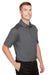 Devon & Jones DG21 Mens CrownLux Range Flex Performance Moisture Wicking Short Sleeve Polo Shirt Graphite Grey Model 3q