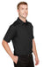 Devon & Jones DG21 Mens CrownLux Range Flex Performance Moisture Wicking Short Sleeve Polo Shirt Black Model 3q