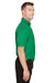 Devon & Jones DG21 Mens CrownLux Range Flex Performance Moisture Wicking Short Sleeve Polo Shirt Kelly Green Model Side