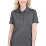 Devon & Jones Womens CrownLux Range Flex Performance Moisture Wicking Short Sleeve Polo Shirt - Graphite Grey