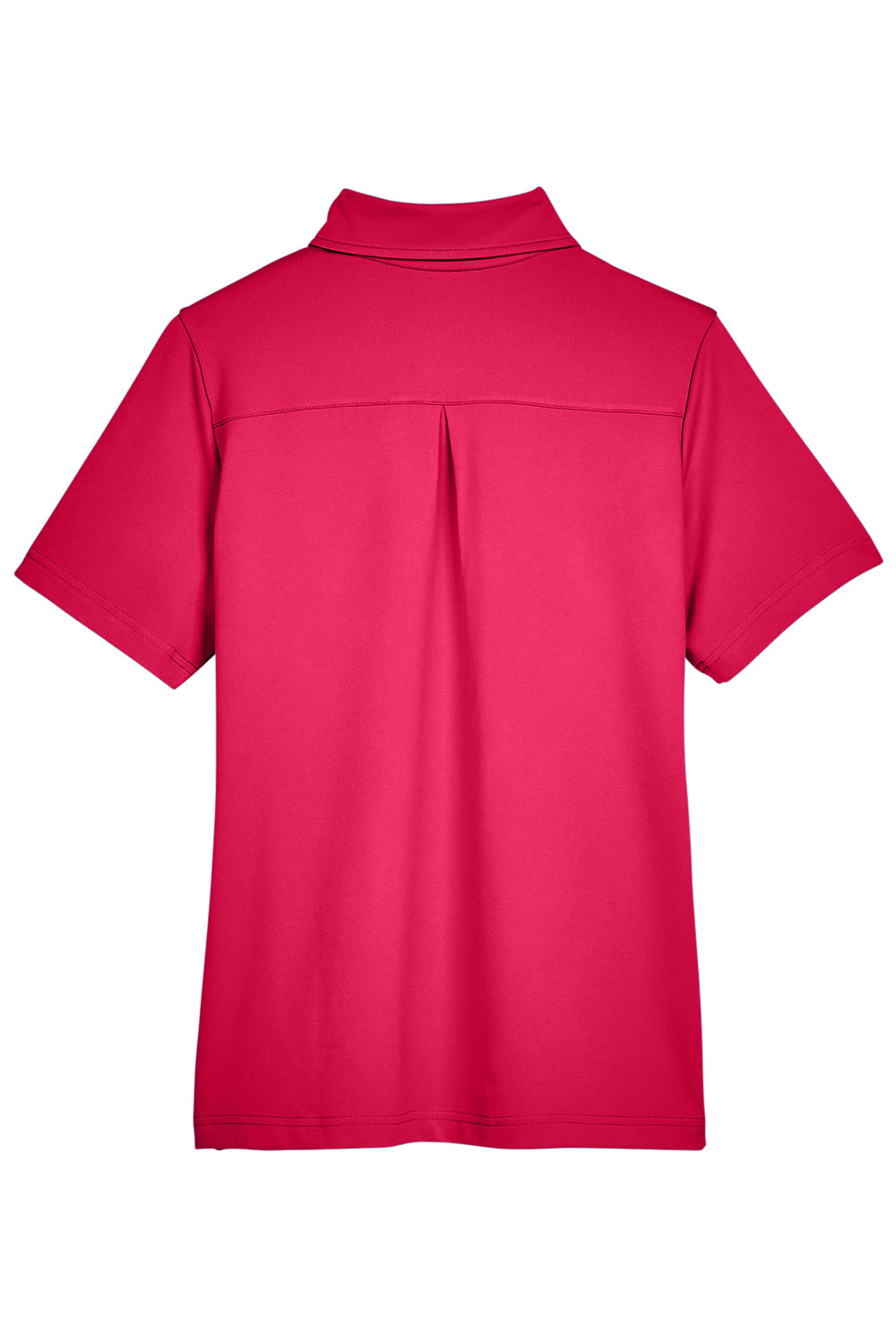 Devon & Jones DG21W Womens CrownLux Range Flex Performance Moisture Wicking Short Sleeve Polo Shirt Red Flat Back