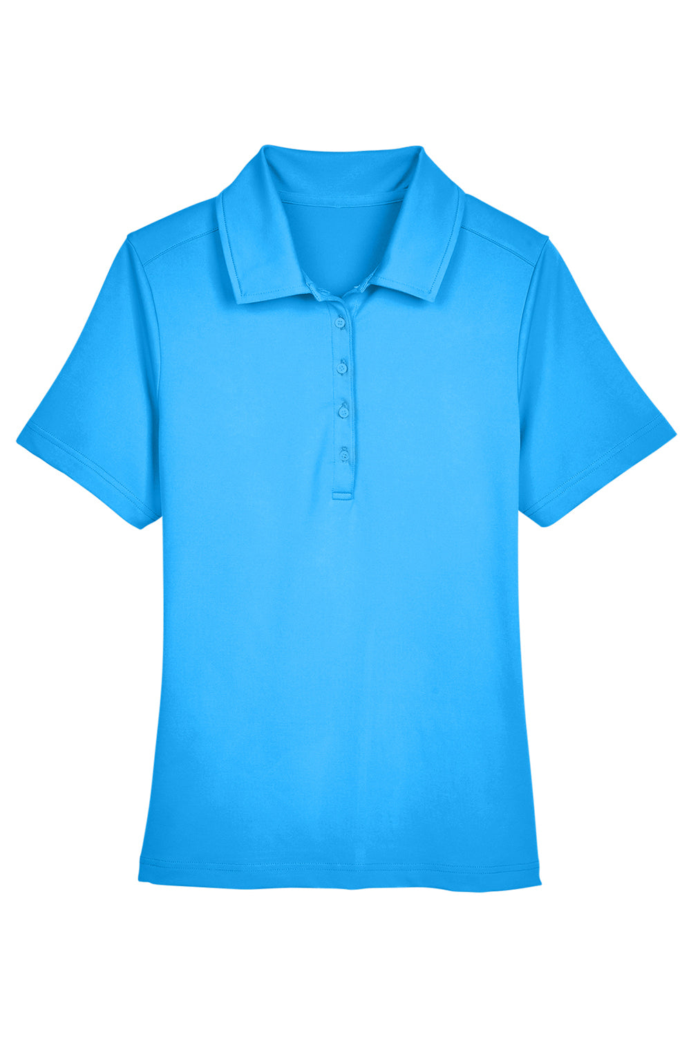 Devon & Jones DG21W Womens CrownLux Range Flex Performance Moisture Wicking Short Sleeve Polo Shirt Ocean Blue Flat Front