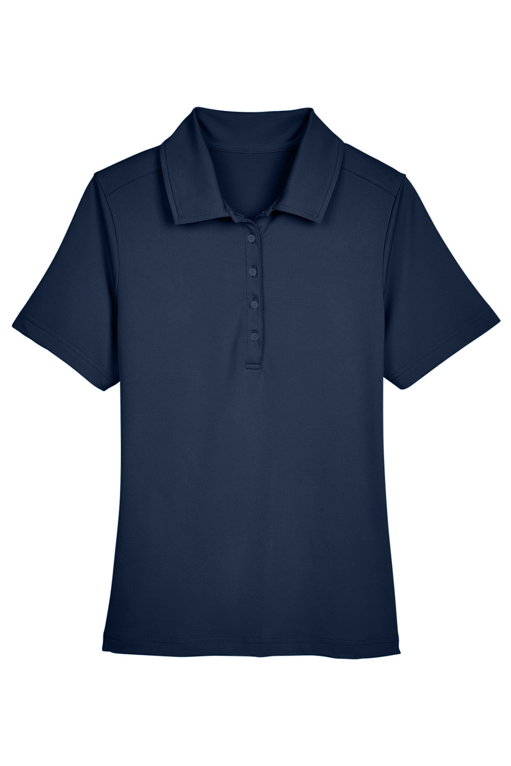 Devon & Jones DG21W Womens CrownLux Range Flex Performance Moisture Wicking Short Sleeve Polo Shirt Navy Blue Flat Front