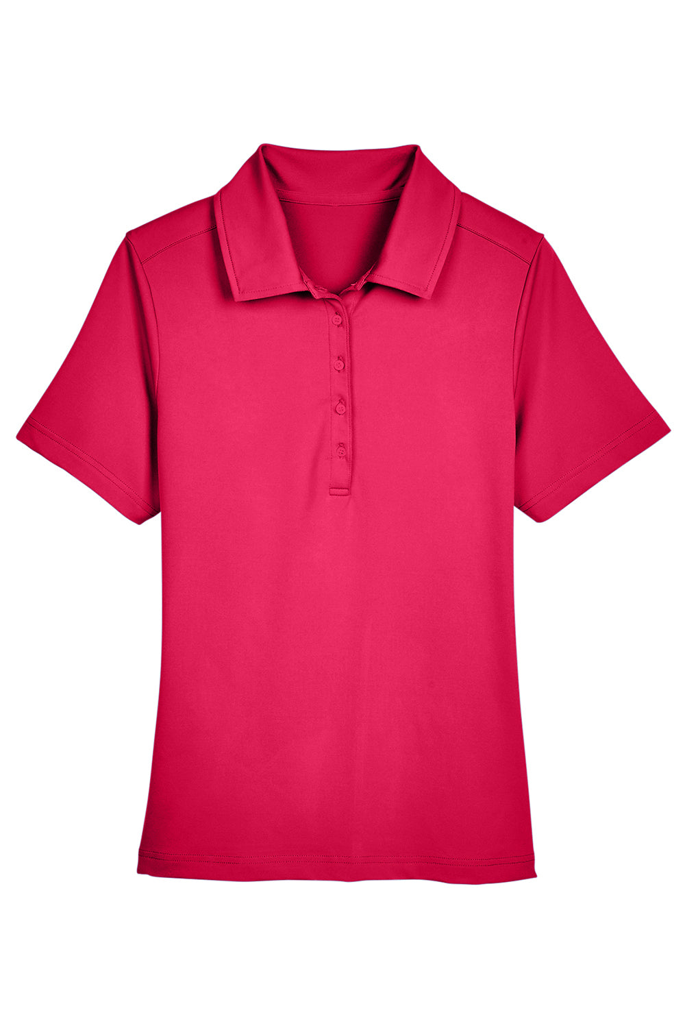 Devon & Jones DG21W Womens CrownLux Range Flex Performance Moisture Wicking Short Sleeve Polo Shirt Red Flat Front