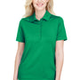 Devon & Jones Womens CrownLux Range Flex Performance Moisture Wicking Short Sleeve Polo Shirt - Kelly Green