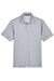 Devon & Jones DG22 Mens CrownLux Address Melange Performance Moisture Wicking Short Sleeve Polo Shirt Heather Grey Flat Front