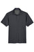 Devon & Jones DG22 Mens CrownLux Address Melange Performance Moisture Wicking Short Sleeve Polo Shirt Heather Black Flat Front