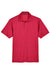 Devon & Jones DG22 Mens CrownLux Address Melange Performance Moisture Wicking Short Sleeve Polo Shirt Heather Red Flat Front