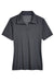 Devon & Jones DG22W Womens CrownLux Address Melange Performance Moisture Wicking Short Sleeve Polo Shirt Heather Black Flat Front