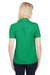 Devon & Jones DG22W Womens CrownLux Address Melange Performance Moisture Wicking Short Sleeve Polo Shirt Heather Kelly Green Model Back