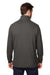 Devon & Jones DG400 Mens New Classics Performance Moisture Wicking 1/4 Zip Sweatshirt Graphite Grey Model Back