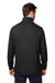 Devon & Jones DG400 Mens New Classics Performance Moisture Wicking 1/4 Zip Sweatshirt Black Model Back