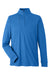 Devon & Jones DG400 Mens New Classics Performance Moisture Wicking 1/4 Zip Sweatshirt French Blue Flat Front