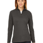 Devon & Jones Womens New Classics Performance Moisture Wicking 1/4 Zip Sweatshirt - Graphite Grey