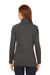 Devon & Jones DG400W Womens New Classics Performance Moisture Wicking 1/4 Zip Sweatshirt Graphite Grey Model Back