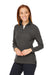 Devon & Jones DG400W Womens New Classics Performance Moisture Wicking 1/4 Zip Sweatshirt Graphite Grey Model 3q