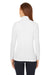 Devon & Jones DG400W Womens New Classics Performance Moisture Wicking 1/4 Zip Sweatshirt White Model Back