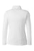 Devon & Jones DG400W Womens New Classics Performance Moisture Wicking 1/4 Zip Sweatshirt White Flat Back