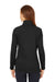 Devon & Jones DG400W Womens New Classics Performance Moisture Wicking 1/4 Zip Sweatshirt Black Model Back