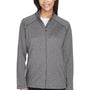 Devon & Jones Womens Compass Stretch Tech Moisture Wicking Full Zip Sweatshirt - Heather Dark Grey