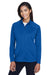 Devon & Jones DG420W Womens Compass Stretch Tech Moisture Wicking Full Zip Sweatshirt True Royal Blue Model Front