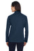 Devon & Jones DG420W Womens Compass Stretch Tech Moisture Wicking Full Zip Sweatshirt Navy Blue Model Back