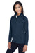 Devon & Jones DG420W Womens Compass Stretch Tech Moisture Wicking Full Zip Sweatshirt Navy Blue Model 3q