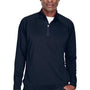 Devon & Jones Mens Compass Stretch Tech Moisture Wicking 1/4 Zip Sweatshirt - Navy Blue